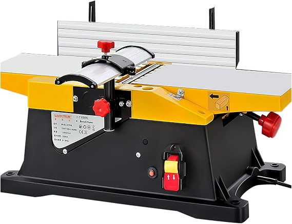 Multifunctional Benchtop Jointer 1800W, 12000 RPM, Heavy Duty Woodworking Planer for Precision Wood Cutting and Thickness Planing