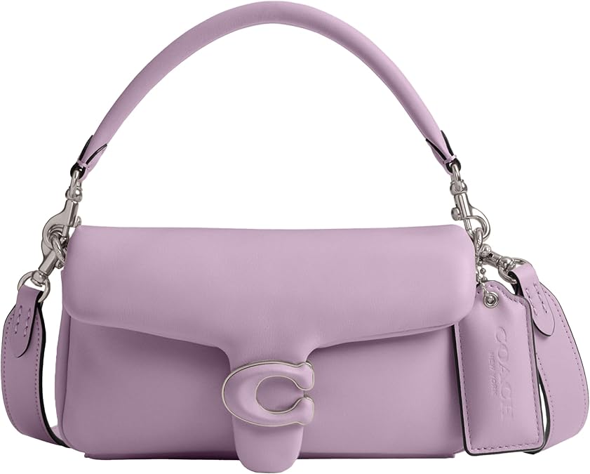 Coach Tabby Shoulder Bag 20 Leather Covered C Closure Pillow Tabby Shoulder Bag 20 Soft Purple
