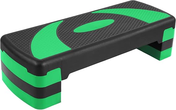 BalanceFrom 31-inch Aerobic Step Platform Trainer with 3 Adjustable Risers