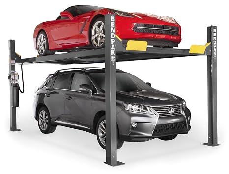 BendPak HD-9XW - 9000lb Capacity 4 Post Car/Vehicle/Auto Lift - Standard Width/High Lift - Garage/Shop/Mechanic - (220V)