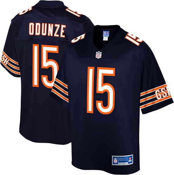 Men's Rome Odunze Chicago Bears Navy Pro Line Jersey