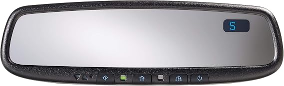 ADVGEN45AB5 Gentex Auto Dimming Rear View Mirror with Compass and Homelink 5 (Blue Buttons)
