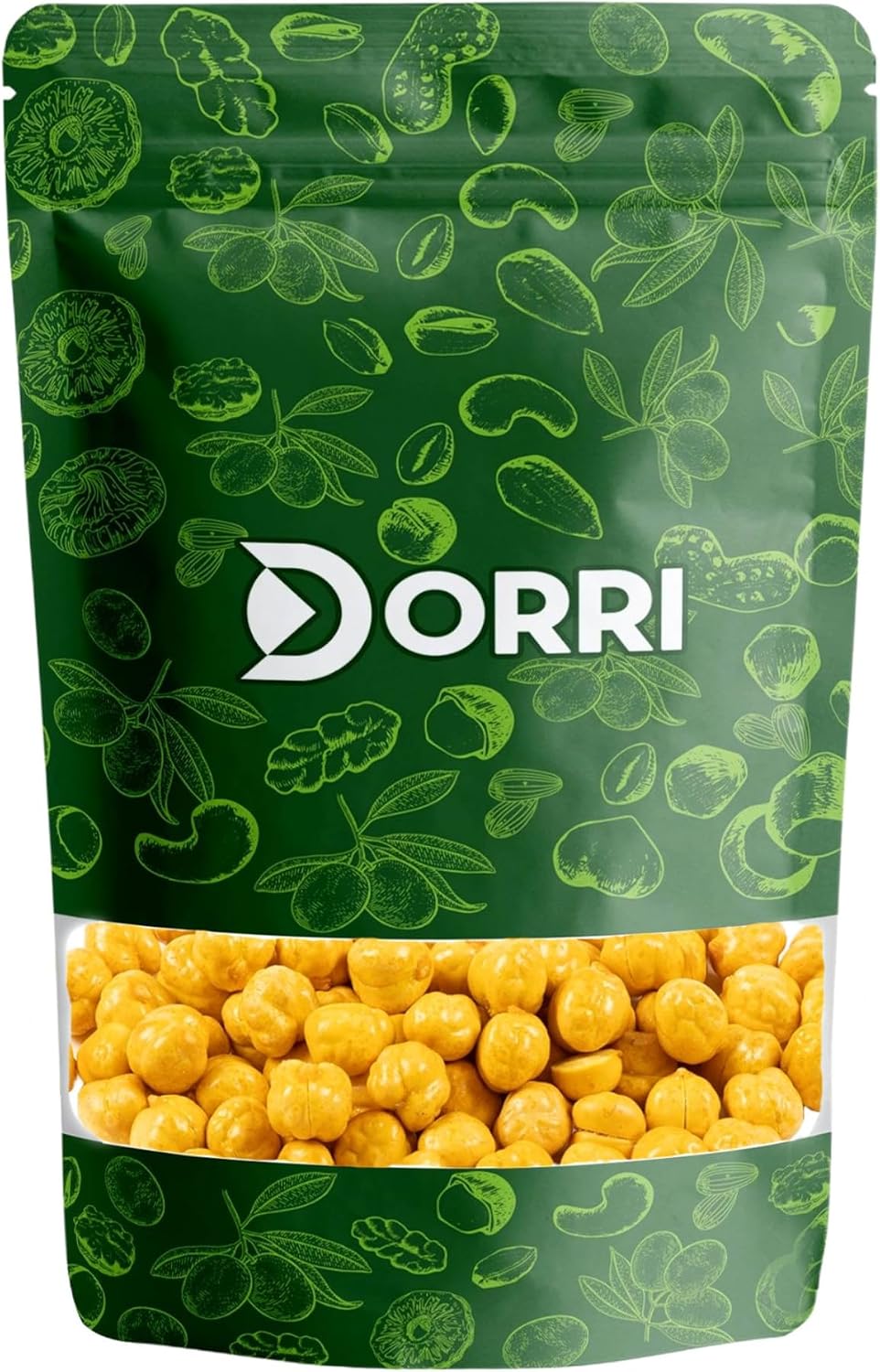 Dorri – Roasted Salted Chickpeas 500g | Crunchy Roasted Chickpeas, Lightly Salted, High in Protein, Healthy Snack (Available from 100g to 5kg)