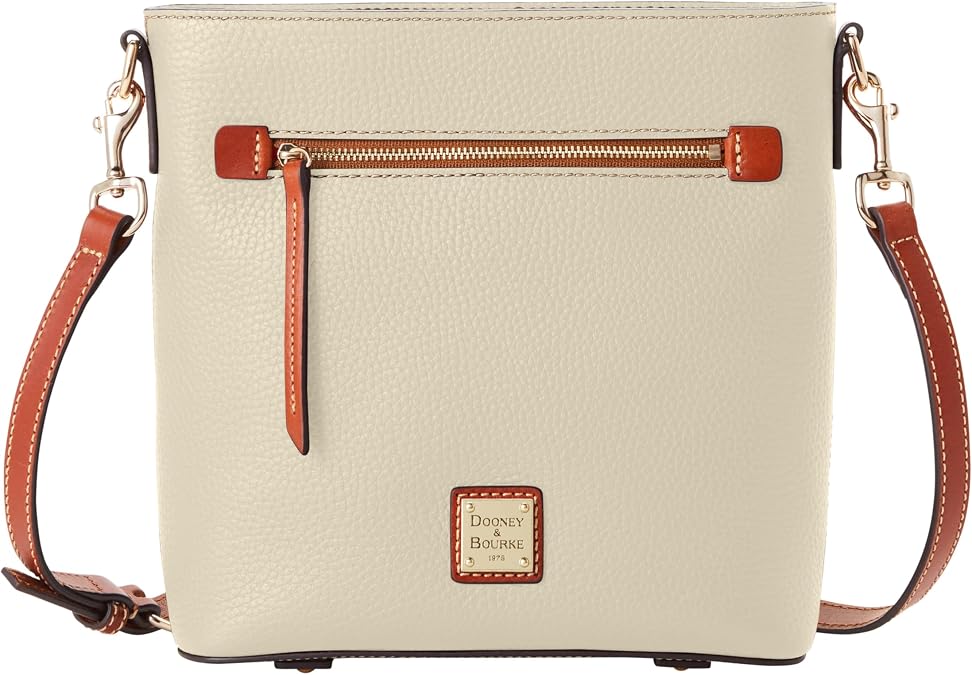 Dooney & Bourke Crossbody Bags for Women, Pebble Grain Leather Crossbody Messenger Bag with Zipper
