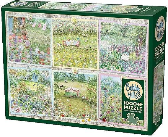 Cobble Hill 1000 Piece Puzzle - Cottage Gardens - Sample Poster Included