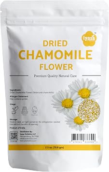 Iyasa Holistics Premium Quality Dried Chamomile Flowers 2.5 Ounce