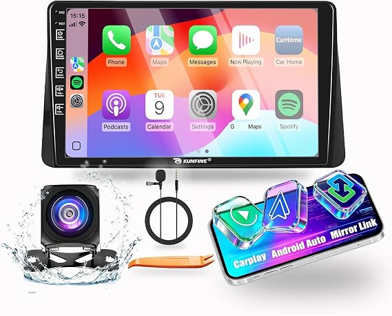for Mitsubishi Eclipse Cross 2017-2021 Car CarPlay Android Auto Navigation Stereo GPS Radio Reverse Camera Display 10" IPS Touchscreen Headunit Tablet Pad Media Player, if Applicable Quad Core 2G+64G