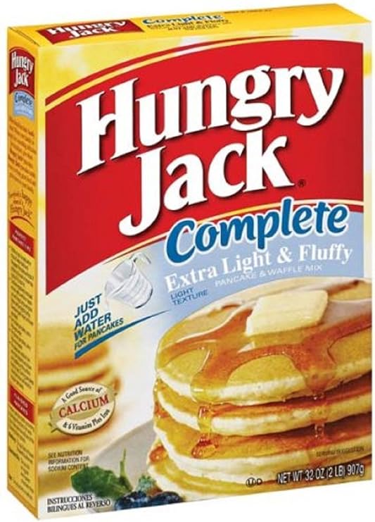 Hungry Jack Complete Extra Light & Fluffy Pancake & Waffle Mix 907g Box