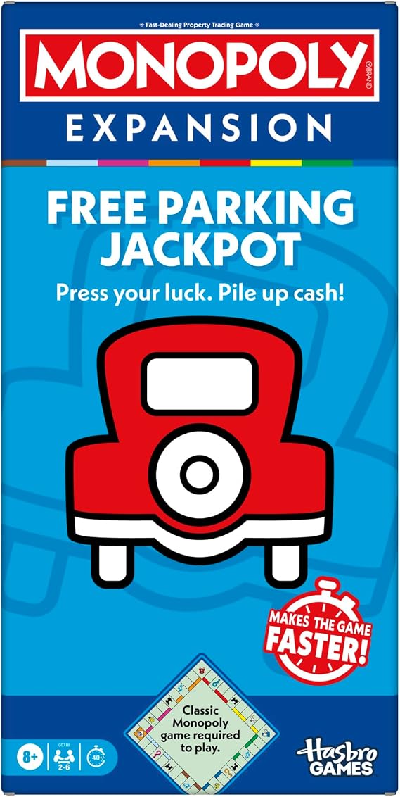 Monopoly Free Parking Jackpot EXPANSION (Classic Monopoly Game Required to Play) - English Version