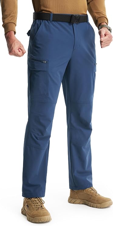Libin Men's Hiking Pants with 8 Pockets 30"/32"/34" Cargo Work Pants