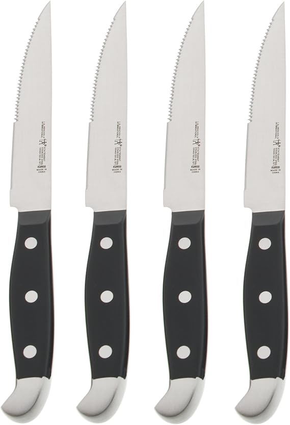 HENCKELS Statement Razor-Sharp Steak Knife Set of 4, German Engineered Informed by 100+ Years of Mastery