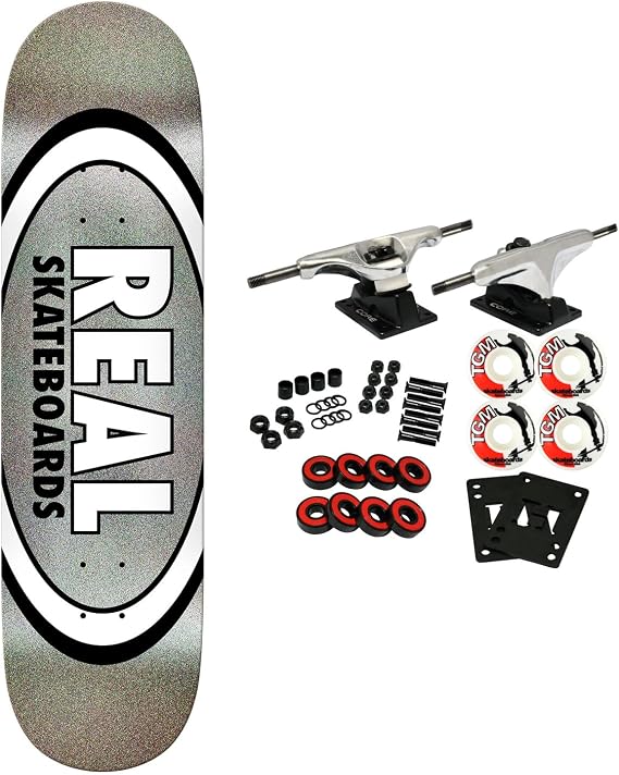 Real Skateboard Complete Easy Rider Glitter Oval 8.25" x 32.07"
