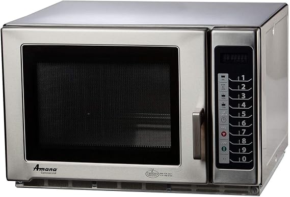 Amana Commercial Microwave Oven, 1.2 cu. ft, 1200 watts, medium volume, 4-stage cooking