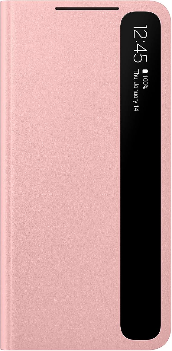 Samsung Galaxy S21 Case, S-View Flip Cover - Pink (US Version)