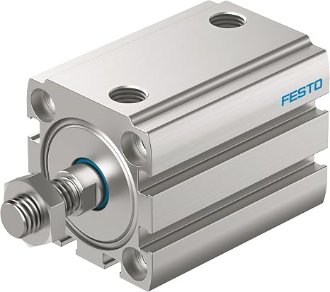 FESTO ADN-25-40-A-P-A 25 MM BORE, 40 MM Stroke, Compact, Cushioning (Both Ends), Cylinder, Double Acting, Pneumatic Cylinder, Single Rod