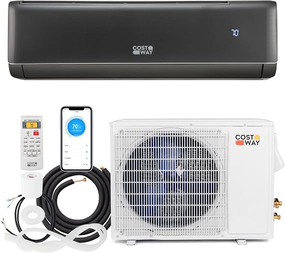 COSTWAY 24000 BTU Wifi Enabled Mini Split Air Conditioner & Heater