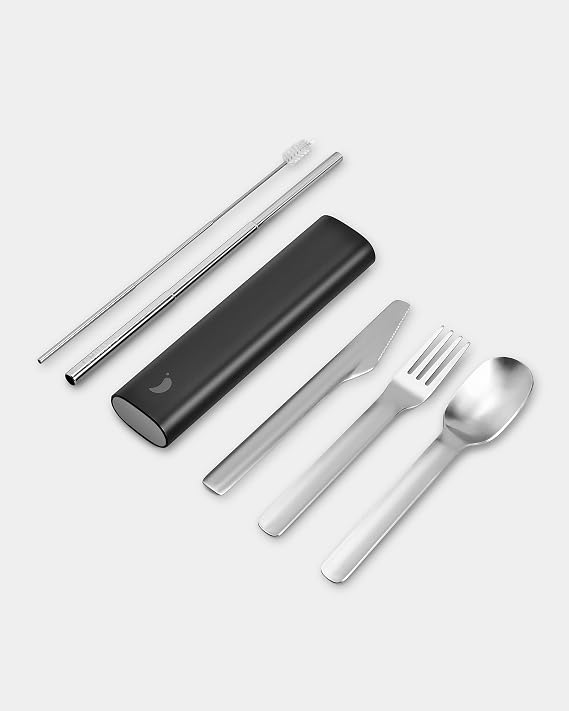 Chilly's Cutlery - Portable Cutlery, Stainless Steel - Abyss Black