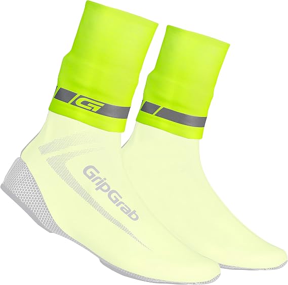 GripGrab CyclinGaiter Neoprene Overshoe Seal - Rain Cover Gaiters Waterproof ankle cuff for road bike and MTB flexible leg warmers to prevent rain water penetration instructions included