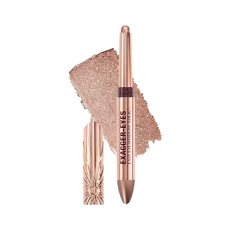 Charlotte Tilbury Exagger-Eyes Easy Eyeshadow Stick, Long-Lasting, Blendable Cream, Waterproof and Crease-proof, Shimmer and Matte Finishes