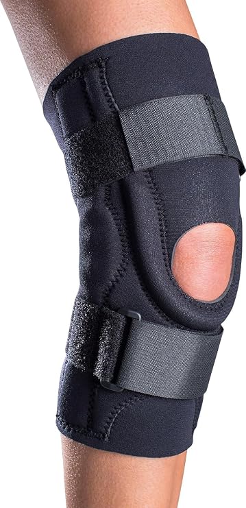 DonJoy Performer Hinged Patella Stabilizer Knee Brace, Neoprene