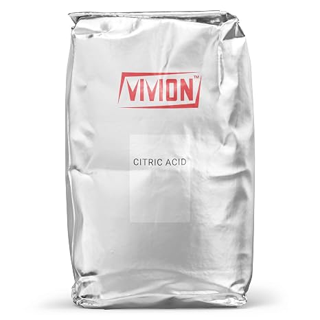 Citric Acid Powder - Bulk 50 lb - Food Grade - Anhydrous Fine Granular - Sour Flavor Enhancer & Preservative - Natural Cleaner Descaling Concentrate - Soap Skincare Bath Bomb Cosmetic Ingredient