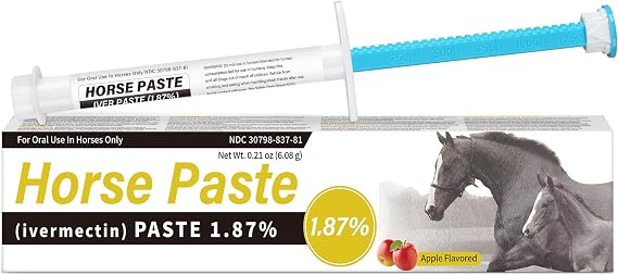 1 Pack Equine Paste 1.87% (6.08g Each) Apple Flavored Oral for Horse