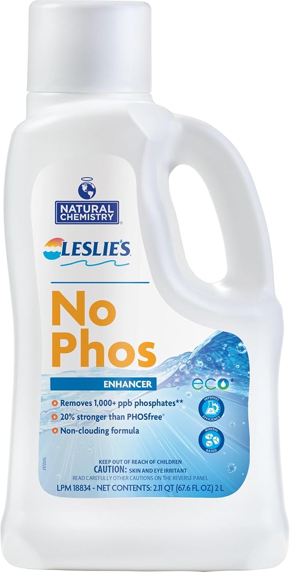 Leslie's NoPHOS Phosphate Remover, 2 Liter Bottle 15412LSL