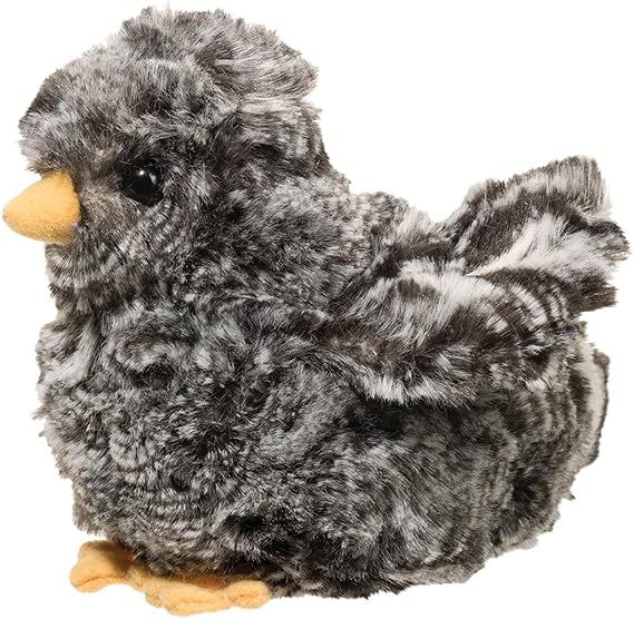 Douglas Black Multi Chick Plush Stuffed Animal