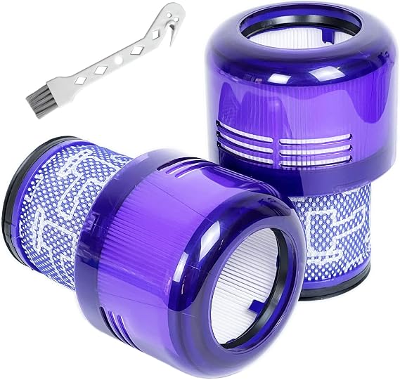 2 Pack Vacuum Filter Replacement Parts, Compatible with Dyson Cyclone V11 Animal, V14 Torque Drive and V15 Detect, Replaces Part 970013-02