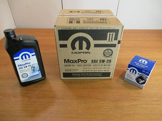 Dodge Ram 1500 5.7L Hemi Mopar MaxPro 5w20 Oil & Filter Change Kit OEM