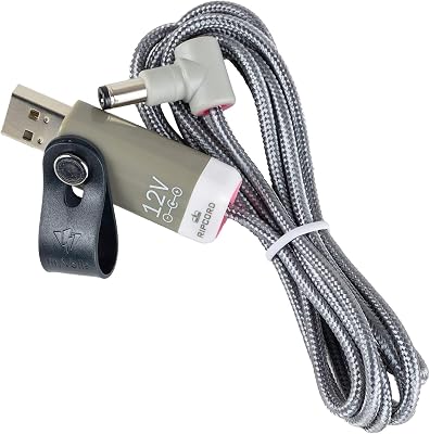 myVolts Ripcord USB to 12V DC Power Cable Compatible with Arturia Microfreak Synthesizer