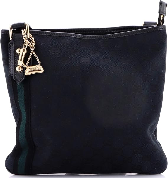 Pre-Loved Jolicoeur Messenger Bag GG Canvas, Black