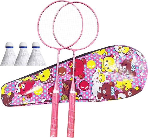 Badminton Racket | 1 Pair Professional Lightweight Playing Racquet - Outdoor Recreation Accessories, with Carrying Bag and 3 Badminton Shuttlecocks