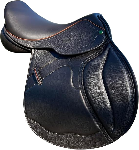 Premium Leather English Jumping Saddle – Close Contact Design for Hunters & Jumpers – Handcrafted Durable All-Purpose Equestrian Tack ST-065