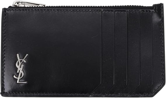 Black Saint Laurent Credit Card Holder