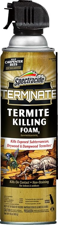 Spectracide Terminate Termite Killing Foam 16 Ounces, For Indoor And Outdoor Use