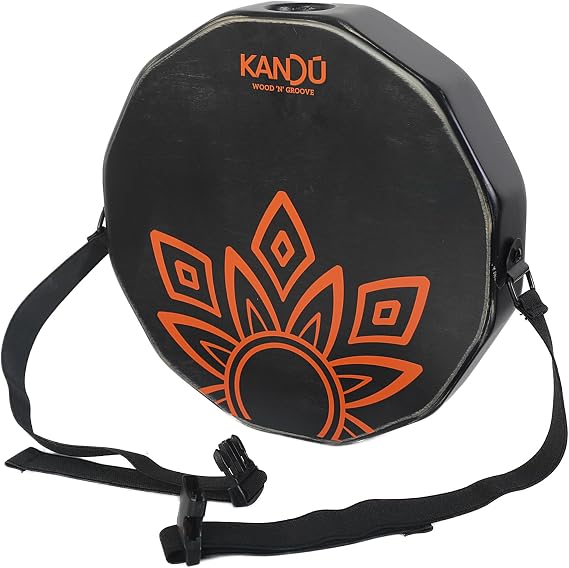 KTAK -The First Handcrafted, Hand Drum Percussion, Two-Sound Cajon Body Snare, Portable Cajon by Kandu with Carry Case (Black)