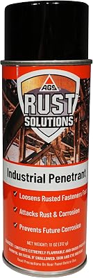 Professional Industrial Rust Penetrant Aerosol, 11oz, Deep Penetrating Spray, Ideal for Penetrating Rust Bolts, Rust Loosner, Bolt Lubricant