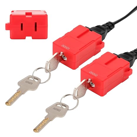 Electrical Cord Plug Lockout Device 2 Pack