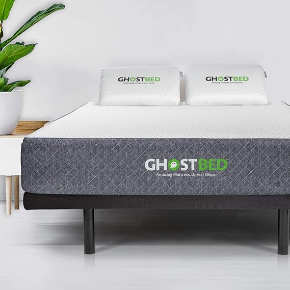 GhostBed Classic 11 Inch California King Memory Foam Mattress | Medium-Firm Feel, Made in the USA and Canada