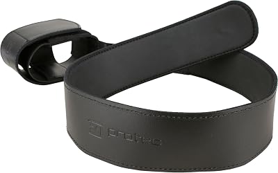 Pro Tec A242 Leather Bassoon Non-Slip Seat Strap with Adjustable Elastic Cup Black Regular