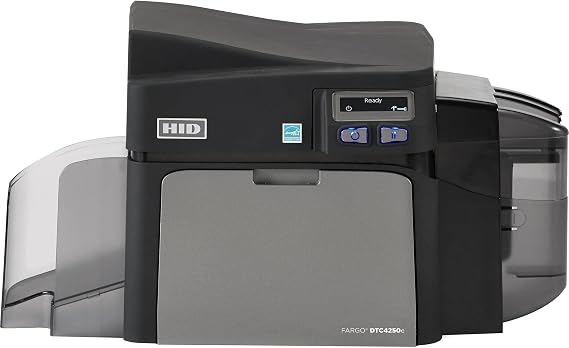 Fargo DTC4250e Single Sided Desktop Dye Sublimation/Thermal Transfer Printer - Color - Card Print - Ethernet - USB