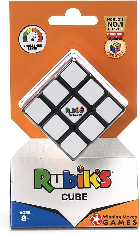 Rubik's Cube 3x3 Puzzle, Original Product, Includes Removable Mod Stickers to Customize, Toy for Kids Ages 8 and Up