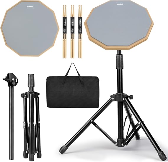 Drum Practice Pad Snare Drum Stand Set 12 In