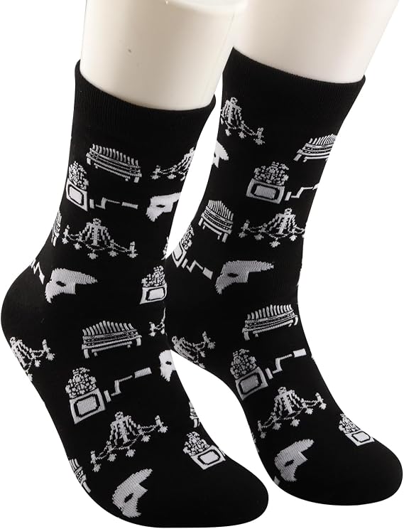 TOBGBE 2 Pairs POTP Musical Inspired Gift POTP Musical Socks POTP Lover Gift POTP Merchandise