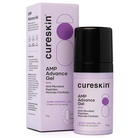 Cureskin Acne Control Gel | Acne Gel Helps Clear Blemishes Without Over Drying | Topical Pimple Cream Visibly Reduces Acne in One Day, 0.53 Ounce (Pack of 1)