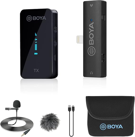 Boya BY-XM6-S3 Kablosuz Yaka Mikrofonu - Lightning