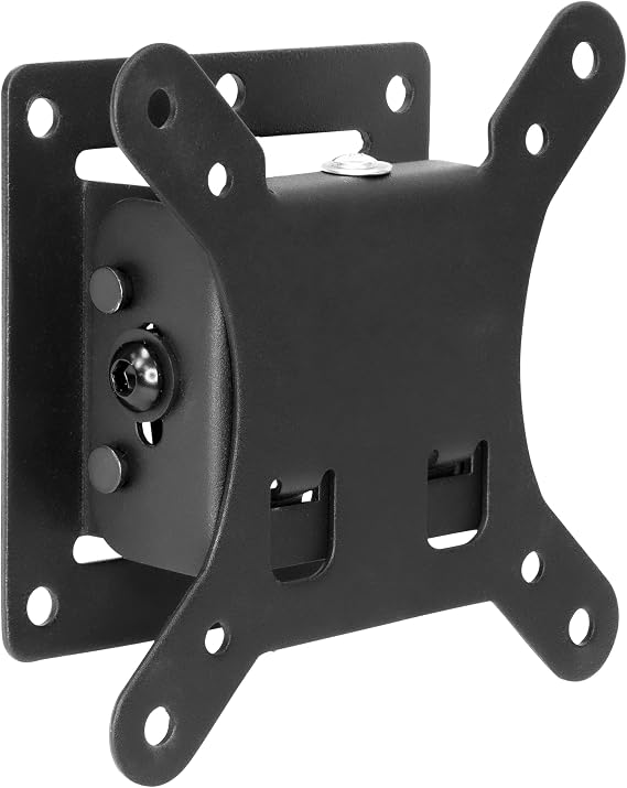 Mount-It! Tilting TV Wall Mount for 24-32 Inch TVs Quick Release | Low-profile 1.65" design fits VESA 75x75 & 100x100 TVs up to 30 lbs with +5-15 tilt