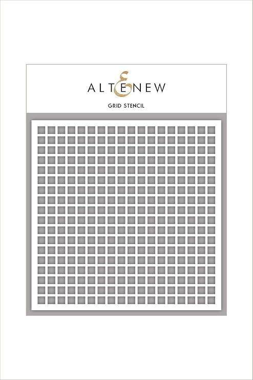 Altenew Grid Stencil (6" x 6") for Paper Crafting - Inking, Embossing, and More - Beautiful Geometric Designs for Card Making, Scrapbooking