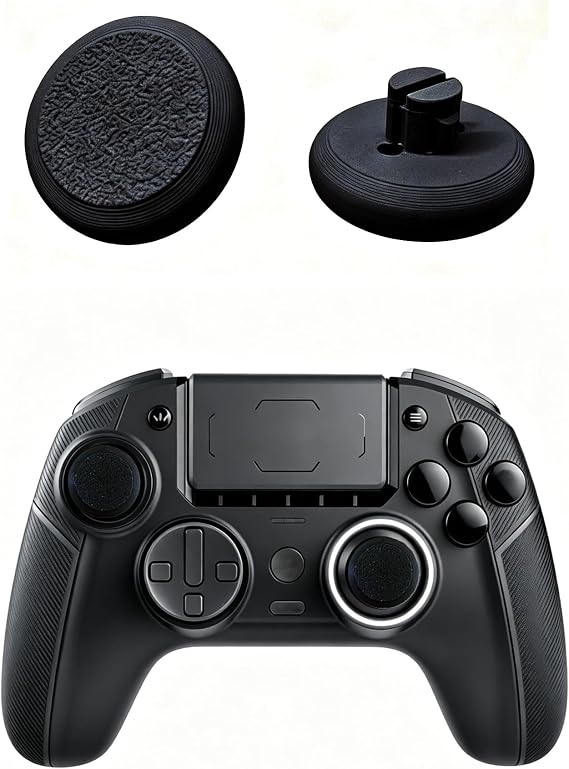 2Pcs Joystick Cap for Nacon Revolution 5 Pro Game Controller,Black